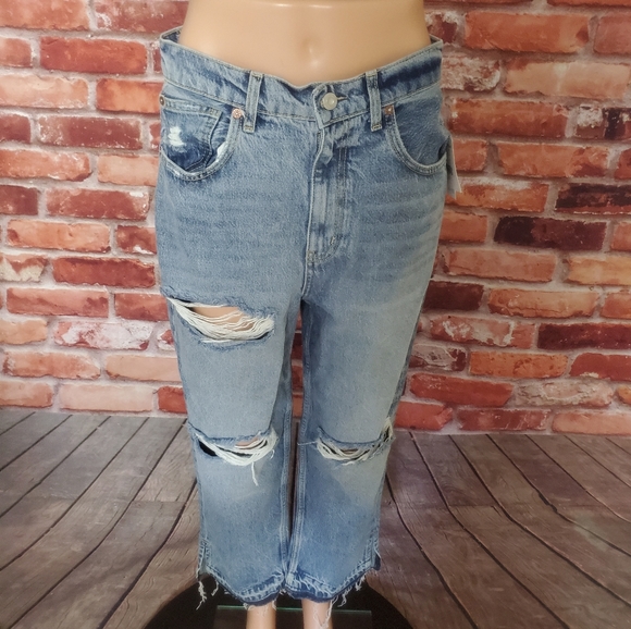 Free People Lita High Rise Straight Jeans Sz 30 - Picture 2 of 5